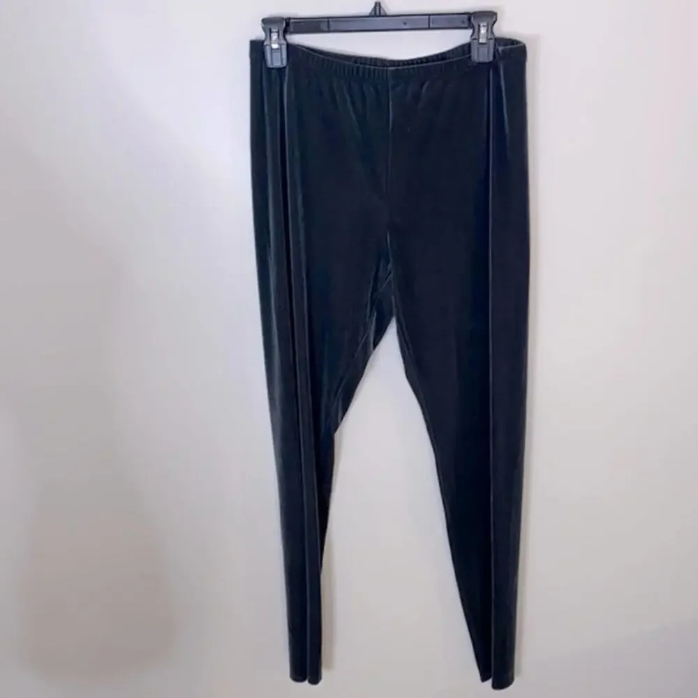 NWT Eileen Fisher velvet graphite ankle leggings, XXS